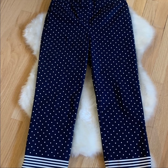 NWOT Boden Crop Pants: Navy Blue & White, Size‎ 2 - Picture 1 of 6